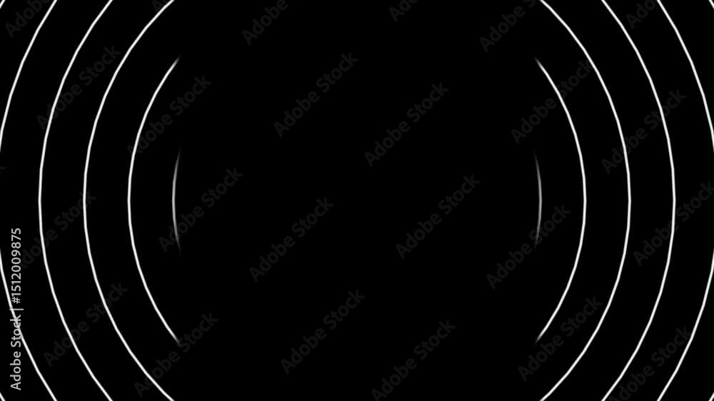 Poster abstract white curved lines form a modern minimalistic design element against a black background sui