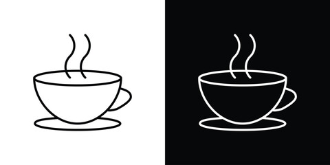 Coffee icon. Simple element illustration. outline and flat symbol design