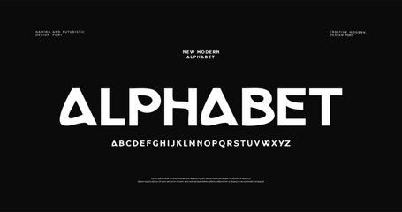 Abstract digital modern alphabet fonts. Typography technology electronic dance music future creative font. vector illustraion