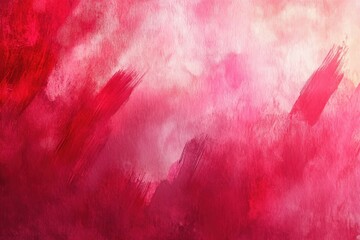 Vibrant red and pink watercolor texture with abstract brushstrokes