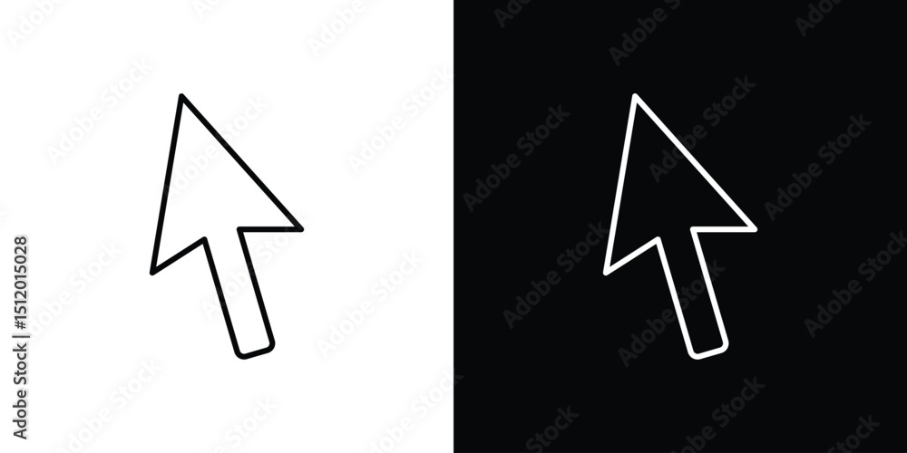 Aufkleber cursor icon. simple element illustration. outline and flat symbol design