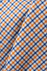 Macro texture of a fabric consisting of one hundred percent cotton.