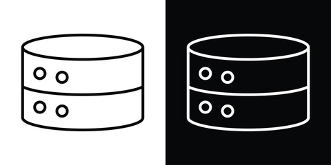 Database icon. Simple element illustration. outline and flat symbol design