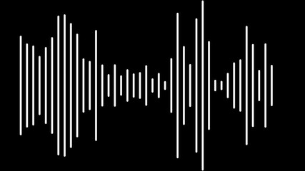 sound waves. Abstract music wave, radio signal frequency and digital voice visualisation. Tune equalizer vector set. Monochrome volume audio lines, soundwaves rhythm isolated on white background - Powered by Adobe