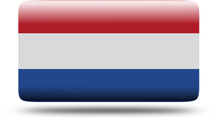 Fototapeta premium rectangels 3d look Flag of netherland