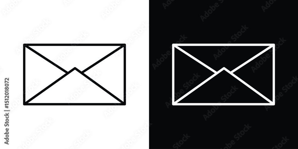 Aufkleber email button icon. simple element illustration. outline and flat symbol design