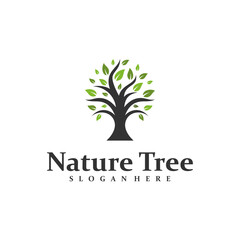 Fototapeta premium Oak Tree logo design concept vector. Oak Tree Logo Design Template. Creative Symbol. Icon