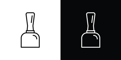 Eyeliner bottle icon. Simple element illustration. outline and flat symbol design