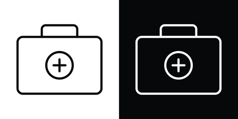 First aid icon. Simple element illustration. outline and flat symbol design