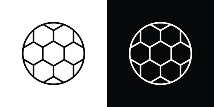 Football icon. Simple element illustration. outline and flat symbol design