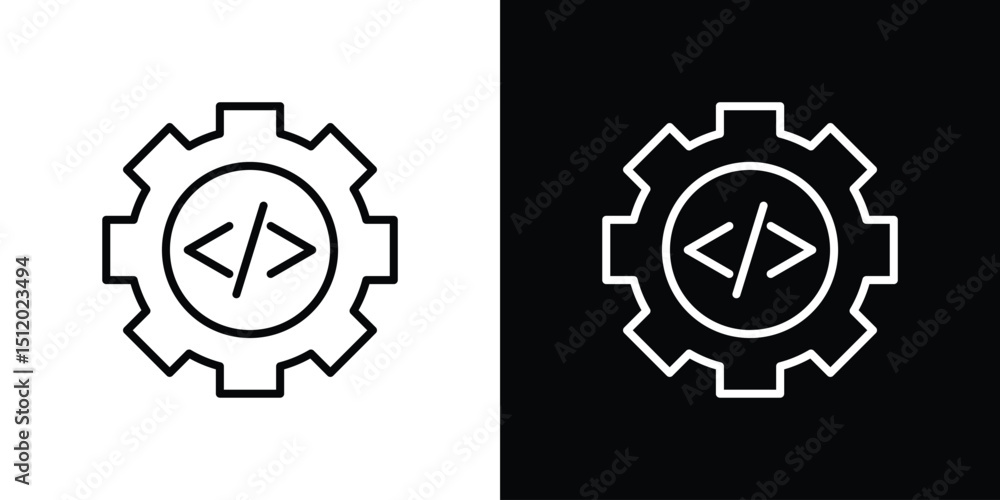 Poster Function icon. Simple element illustration. outline and flat symbol design