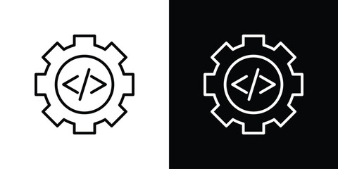 Function icon. Simple element illustration. outline and flat symbol design