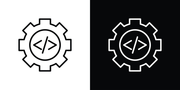 Function icon. Simple element illustration. outline and flat symbol design