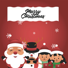Merry christmas background for social media template