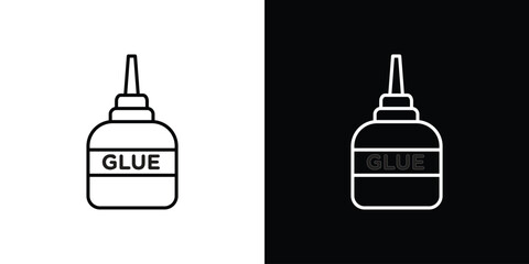 Glue icon. Simple element illustration. outline and flat symbol design