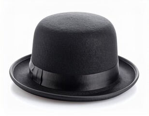 a bowler hat isolated on a white background