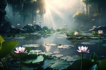 Fototapeta premium Nature background sunlight outdoors flower.