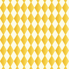 Seamless Yellow Diamond Geometric Pattern