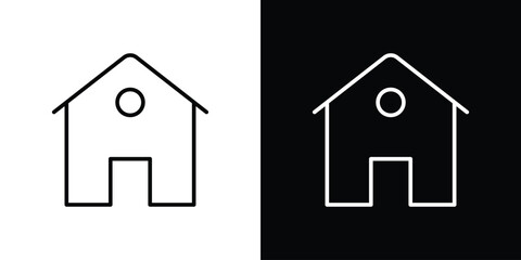 Home icon. Simple element illustration. outline and flat symbol design