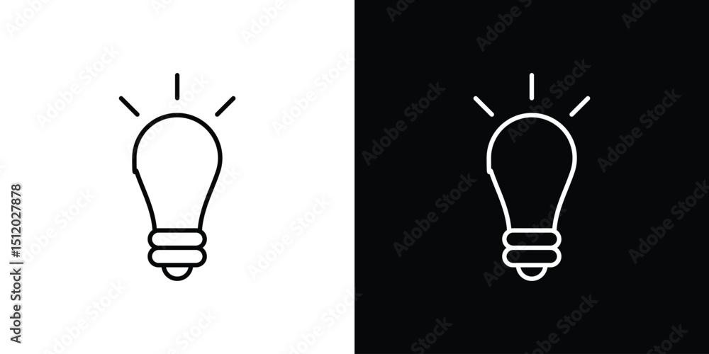 Poster idea icon. simple element illustration. outline and flat symbol design