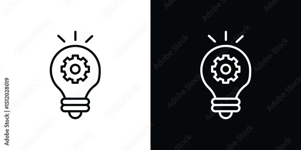 Poster implement icon. simple element illustration. outline and flat symbol design