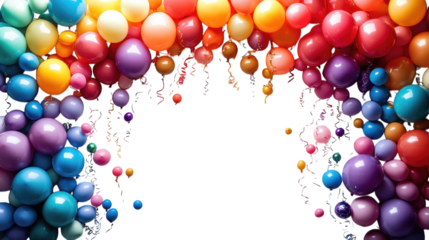 Colorful balloon arch background
