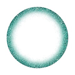 Frame glitter round turquoise jacuzzi sphere.