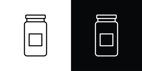 Jam icon. Simple element illustration. outline and flat symbol design