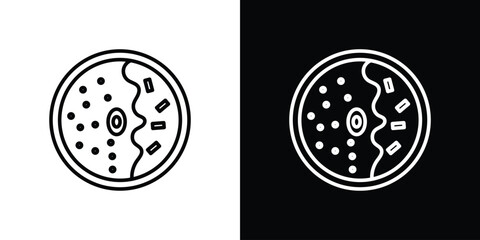 Kare raisu icon. Simple element illustration. outline and flat symbol design