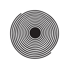 Vector UI design kit featuring curved line elements forming circular shapes isolated on white background.