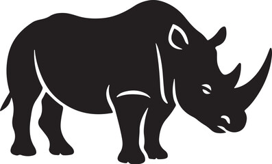 a white rhinoceros vector