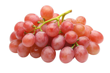 Fototapeta premium Red grape bunch isolated on transparent background