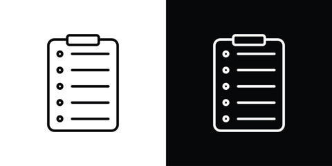 List icon. Simple element illustration. outline and flat symbol design