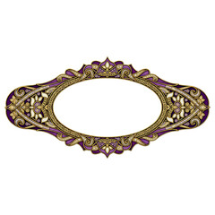 Vintage Oval Design Element