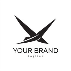 Minimal Bird Logo Design &ndash; Silhouette Vector Bird Icon for Modern, Elegant, Clean, Nature-Inspired Branding
