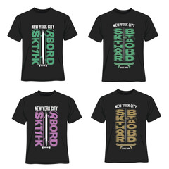 T-Shirt Design Mockup &ndash; Fashion Apparel Vector Template