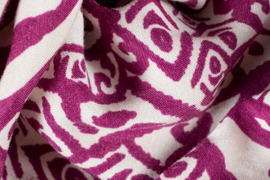 Detailed Macro of Smooth 100 Percent Viscose Cloth