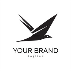 Minimal Bird Logo Design &ndash; Silhouette Vector Bird Icon for Modern, Elegant, Clean, Nature-Inspired Branding
