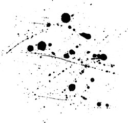 black ink blots