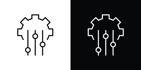 Mass customization icon. Simple element illustration. outline and flat symbol design