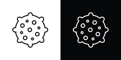 Massage ball icon. Simple element illustration. outline and flat symbol design