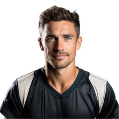 Fototapeta premium Man, Portrait, Athlete, Headshot, Professional