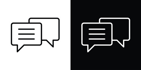 Message icon. Simple element illustration. outline and flat symbol design
