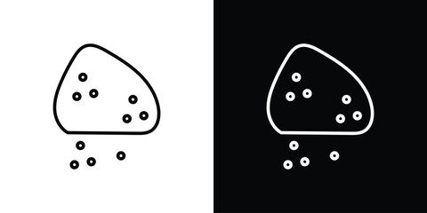 Mound icon. Simple element illustration. outline and flat symbol design