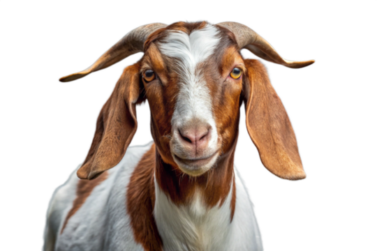 Boer Goat Isolated on Transparent Background