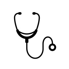 Vector illustration of a stethoscope in a minimalist design