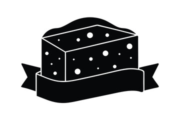 Delicious cheese illustration for food packaging or menu design