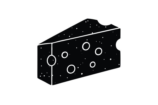 Colorful illustration of cheese for national cheese day