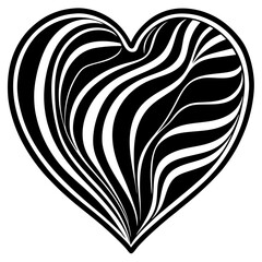 heart of the black and white