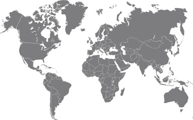 World map of globe earth